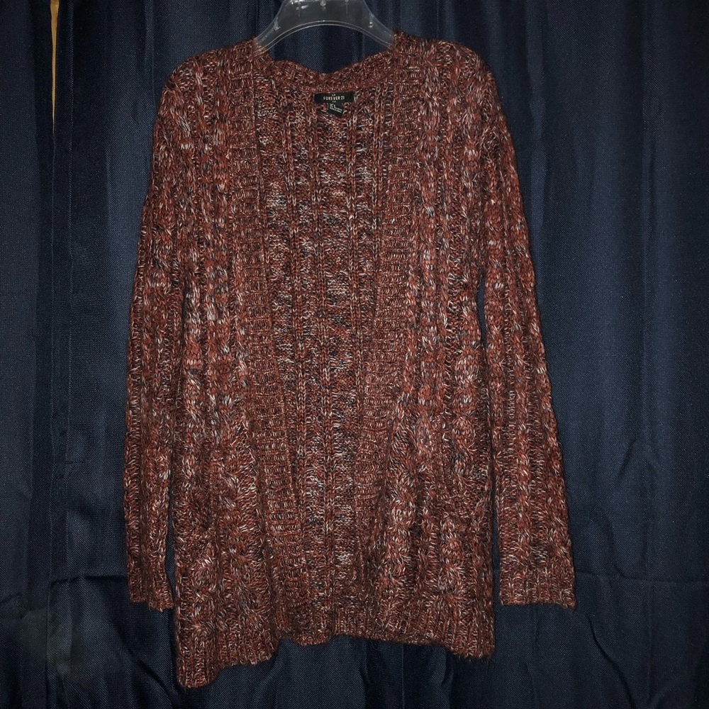 Burgundy cardigan